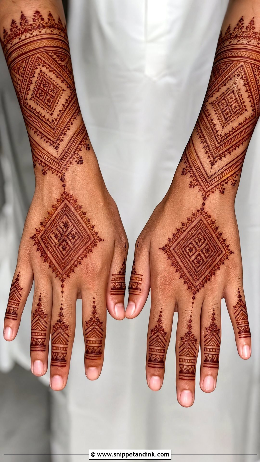 Moroccan Groom Mehndi Design - Snippet and Ink - 30 Mehndi Designs for Groom for Men