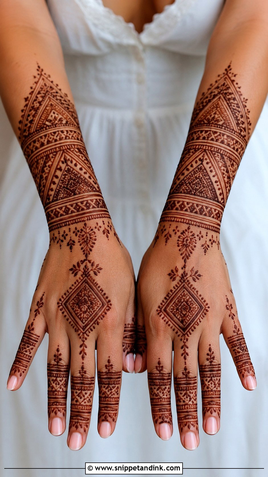 Moroccan Hand Mehndi Design - Snippet and Ink - 35 Hand Mehndi Designs