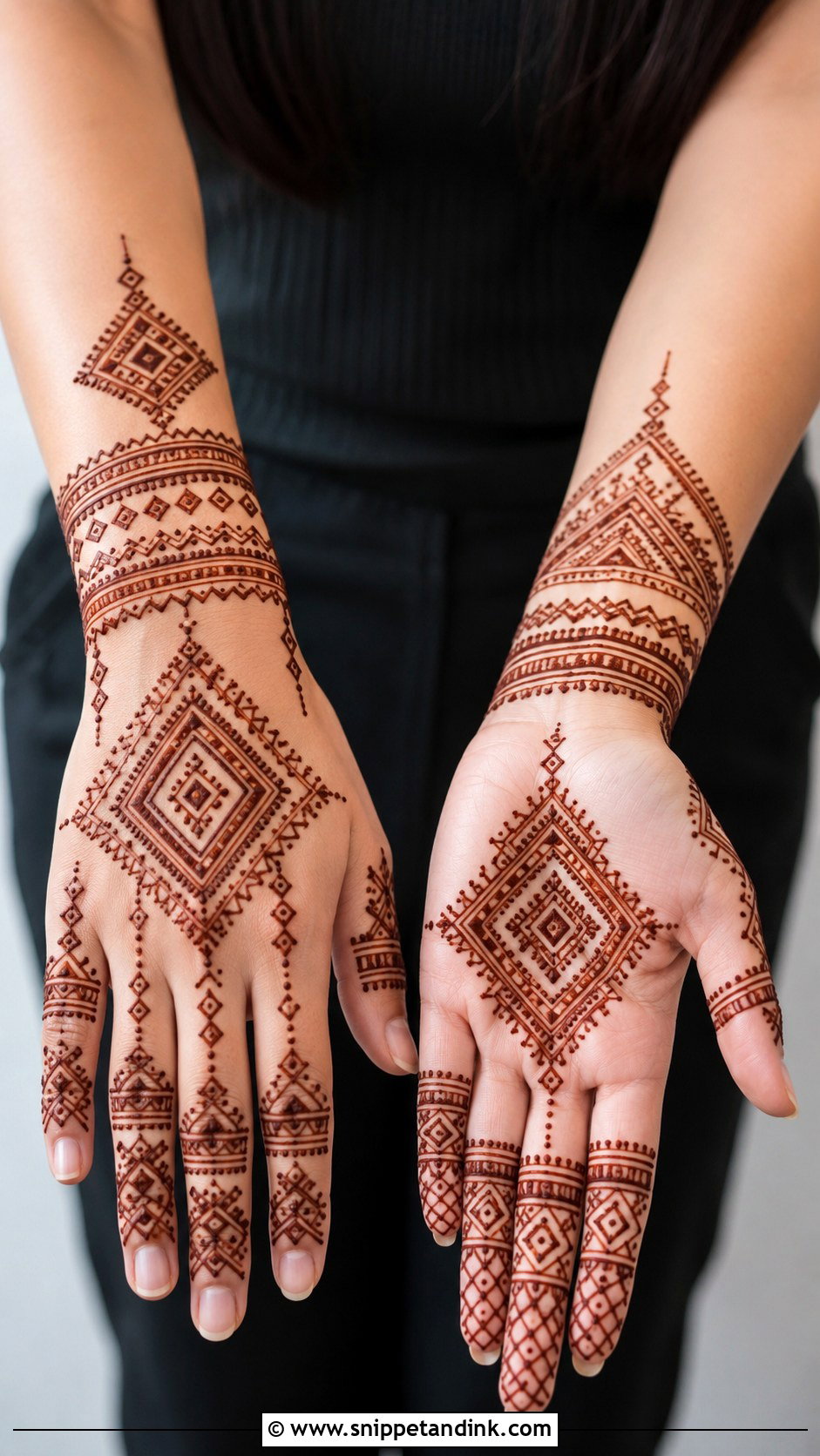 Moroccan Henna Design - Snippet and Ink - 35 Henna (Mehndi) Design Ideas