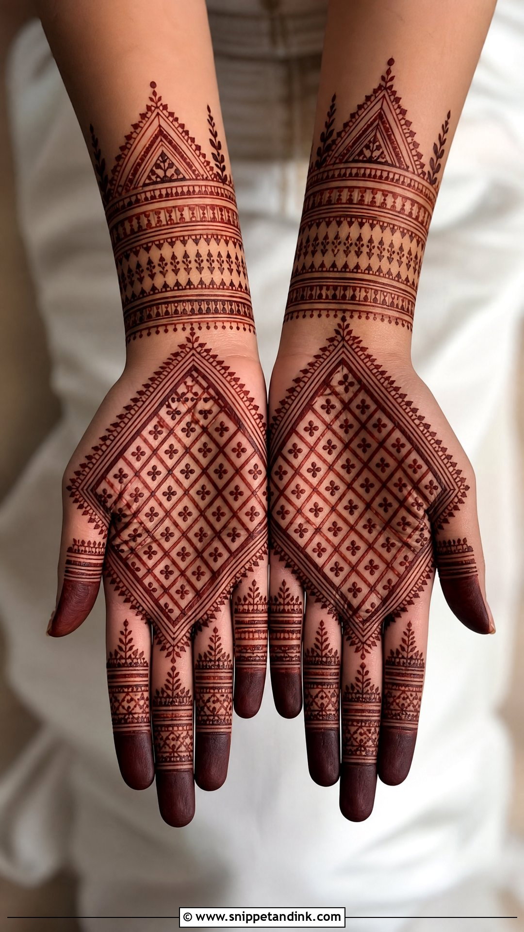 Moroccan Inside Mehndi Design - Snippet and Ink - 25 Inside Mehndi Designs