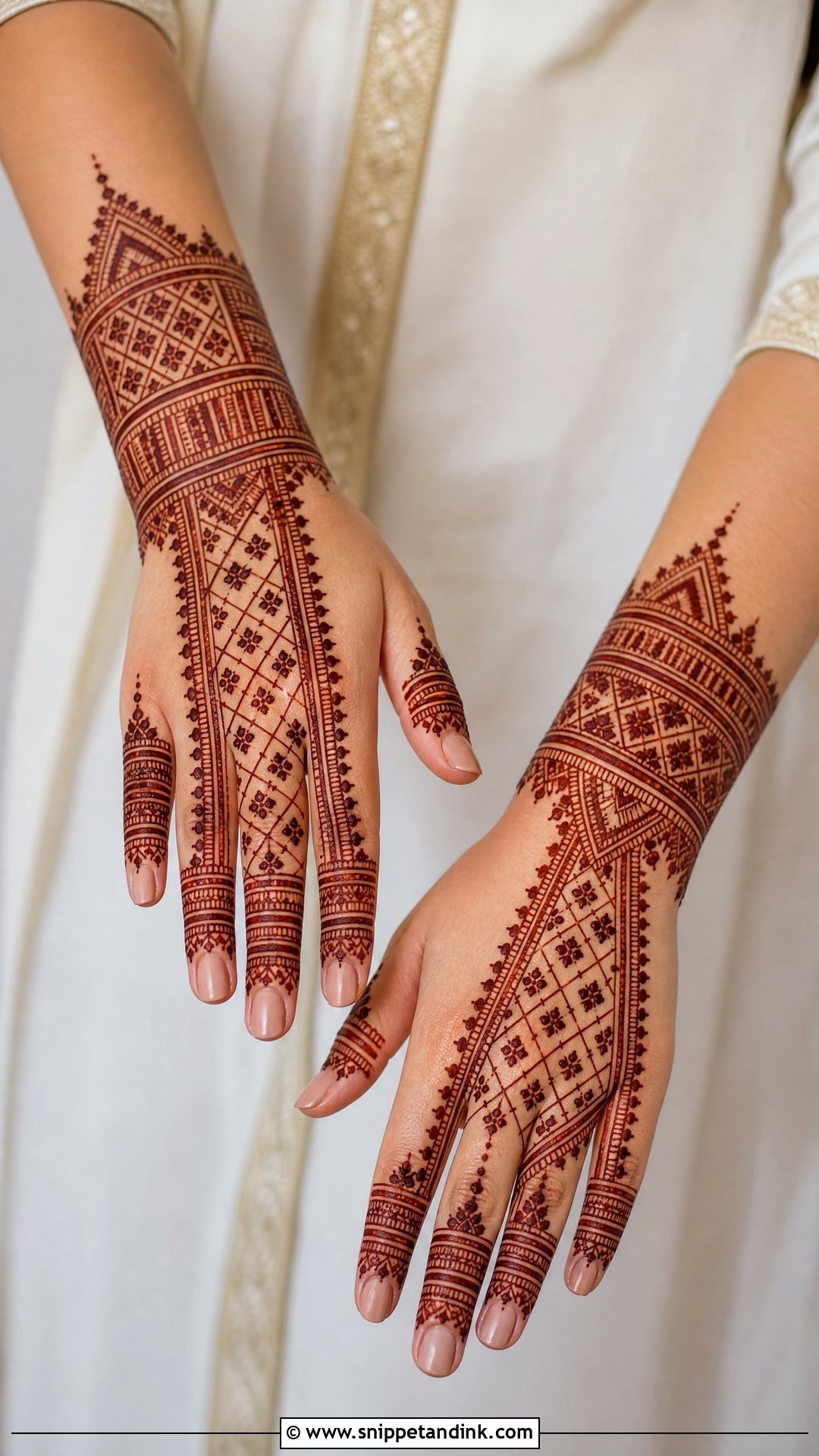 Moroccan Nikah Mehndi Design - Snippet and Ink - 25 Nikah Mehndi Designs