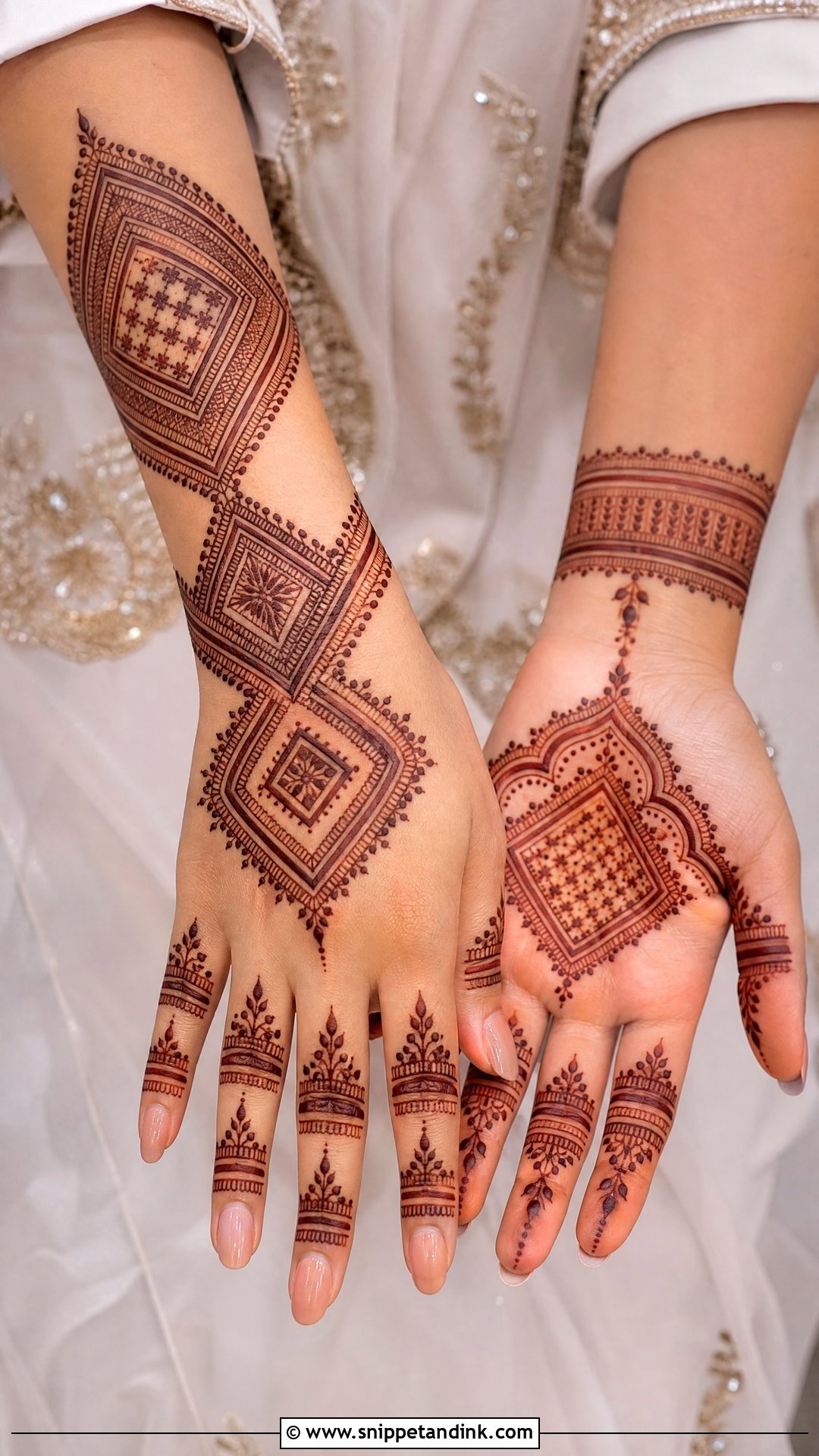 Moroccan Nikkah Mehndi Design - Snippet and Ink - 30 Nikkah Mehndi Designs