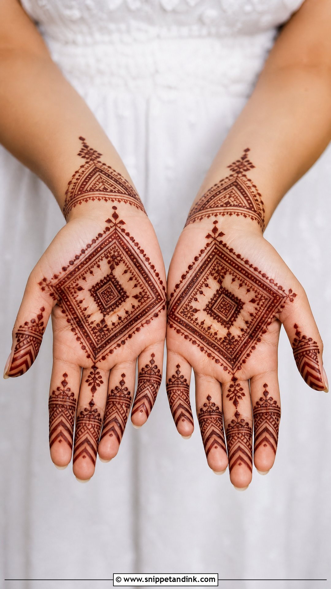 Moroccan Palm Mehndi Design - Snippet and Ink - 30 Unique Palms Mehndi Designs