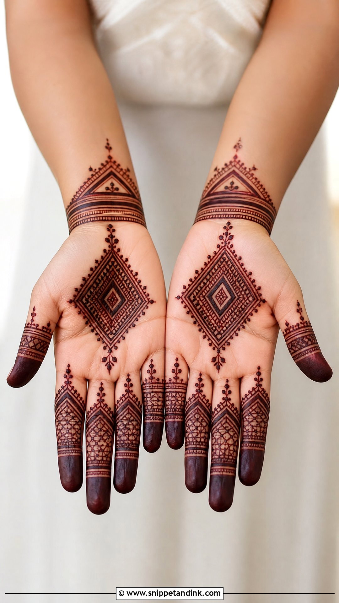 Moroccan Palm Mehndi Design - Snippet and Ink - 30 Beautiful Palm Mehndi Design Ideas