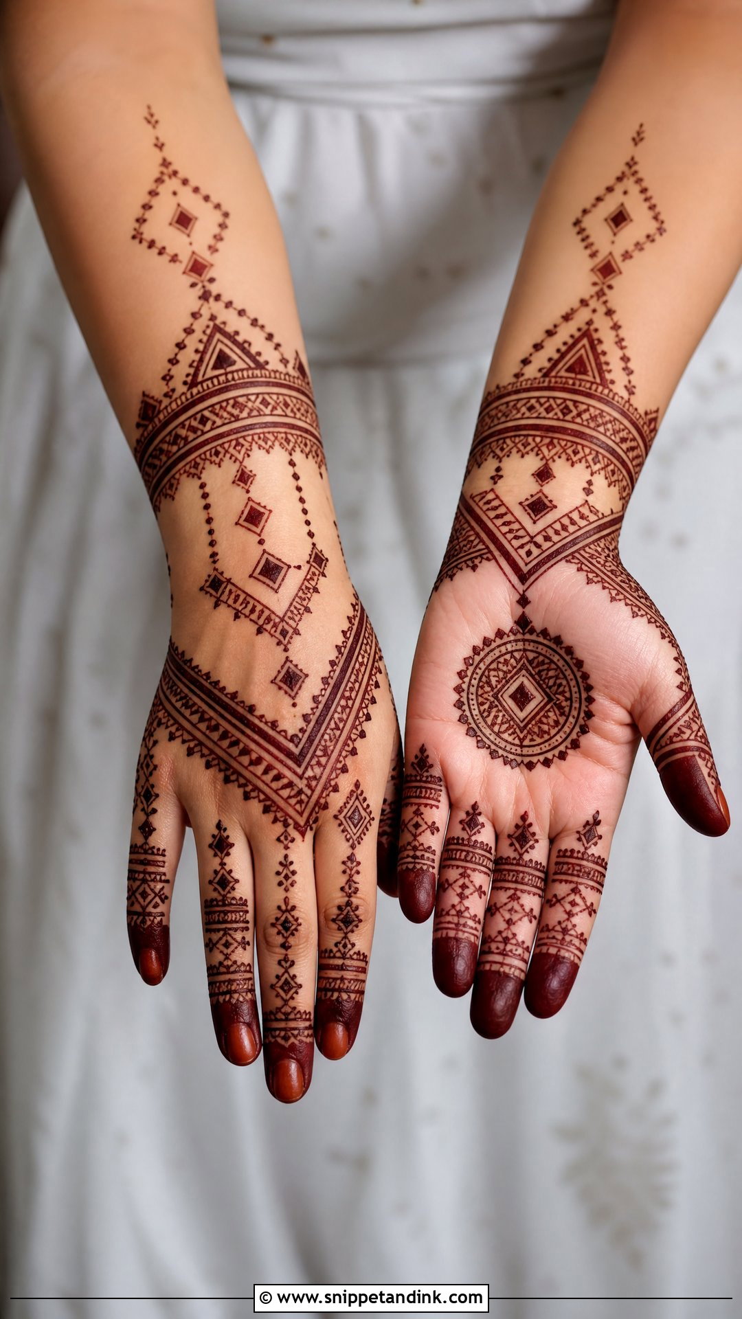 Moroccan Rakhi Mehndi Design - Snippet and Ink - 30 Rakhi Mehndi Designs