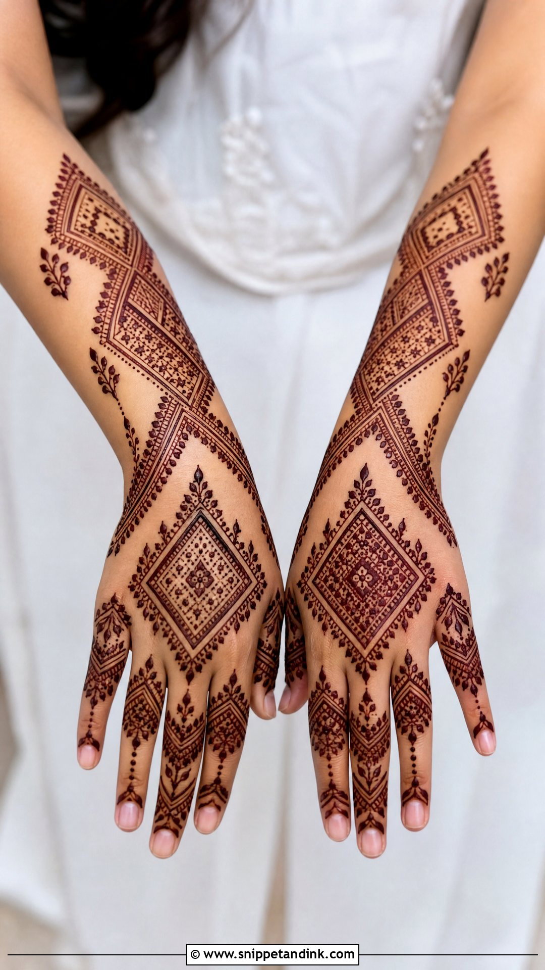 Moroccan Semi Bridal Mehendi Design For Back Hand - Snippet and Ink - 25 Semi Bridal Mehendi Design for Back Hand Ideas