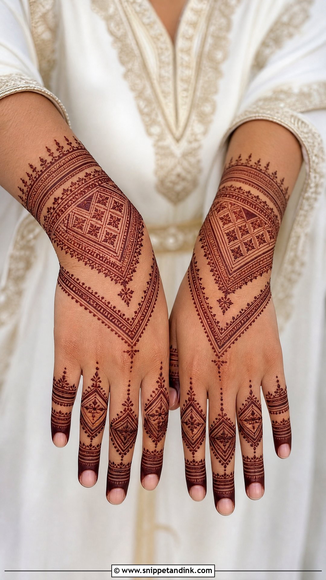 Moroccan Sister Wedding Mehndi Design - Snippet and Ink - 25 Sister Wedding Mehndi Design Ideas