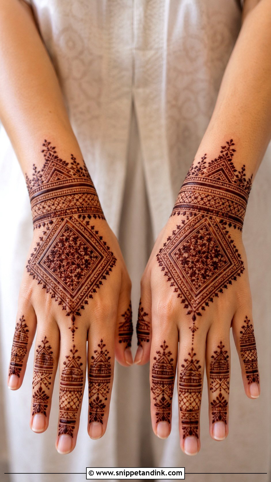 Moroccan Tikki Mehndi Design - Snippet and Ink - 35 Tikki Mehndi Design Ideas