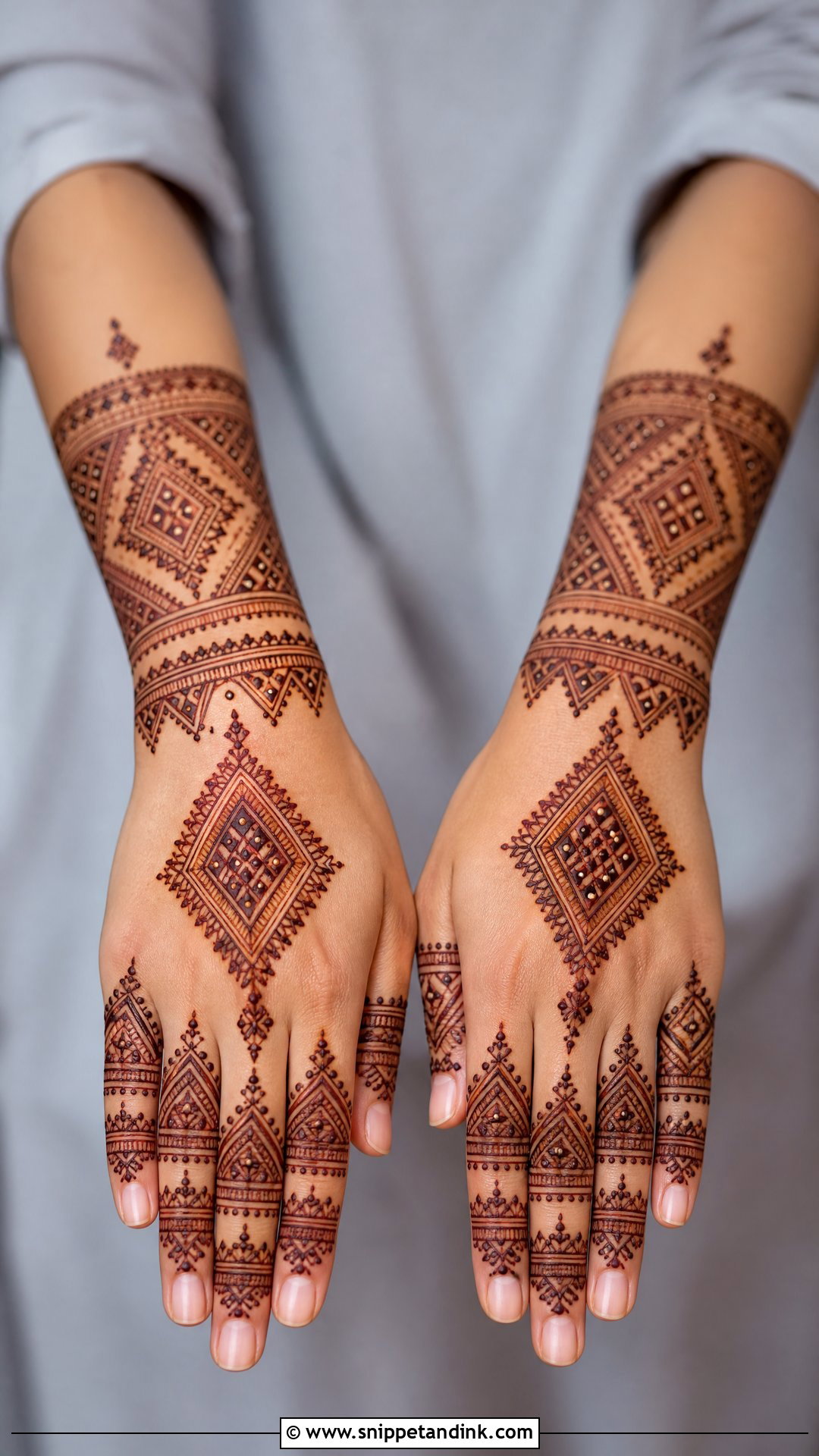 Moroccan Upper Hand Mehndi Design - Snippet and Ink - 25 Upper Hand Mehndi Designs