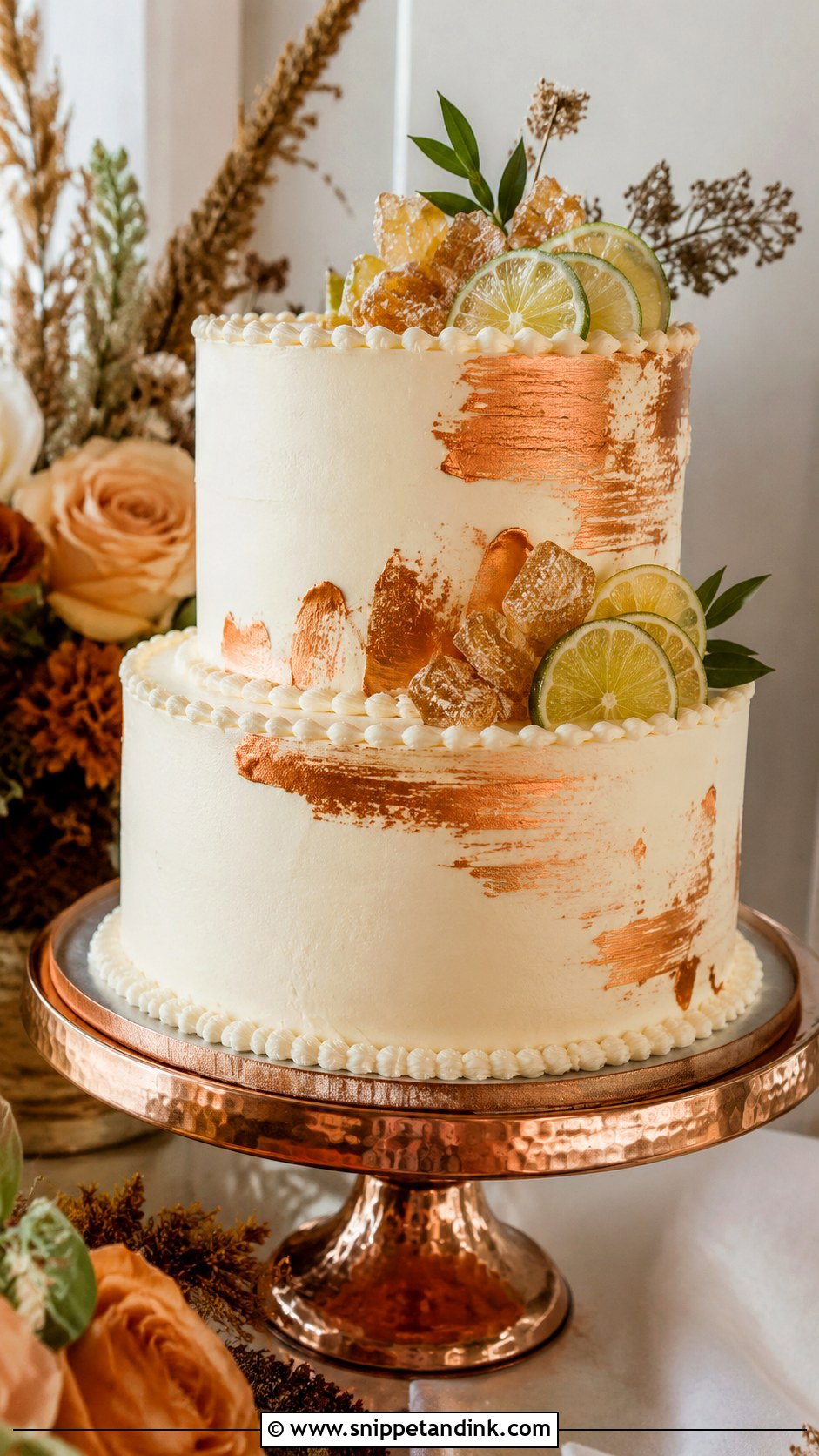 Moscow Mule Wedding Cake - Snippet and Ink - 20 Cocktail Cake Design Ideas for Wedding