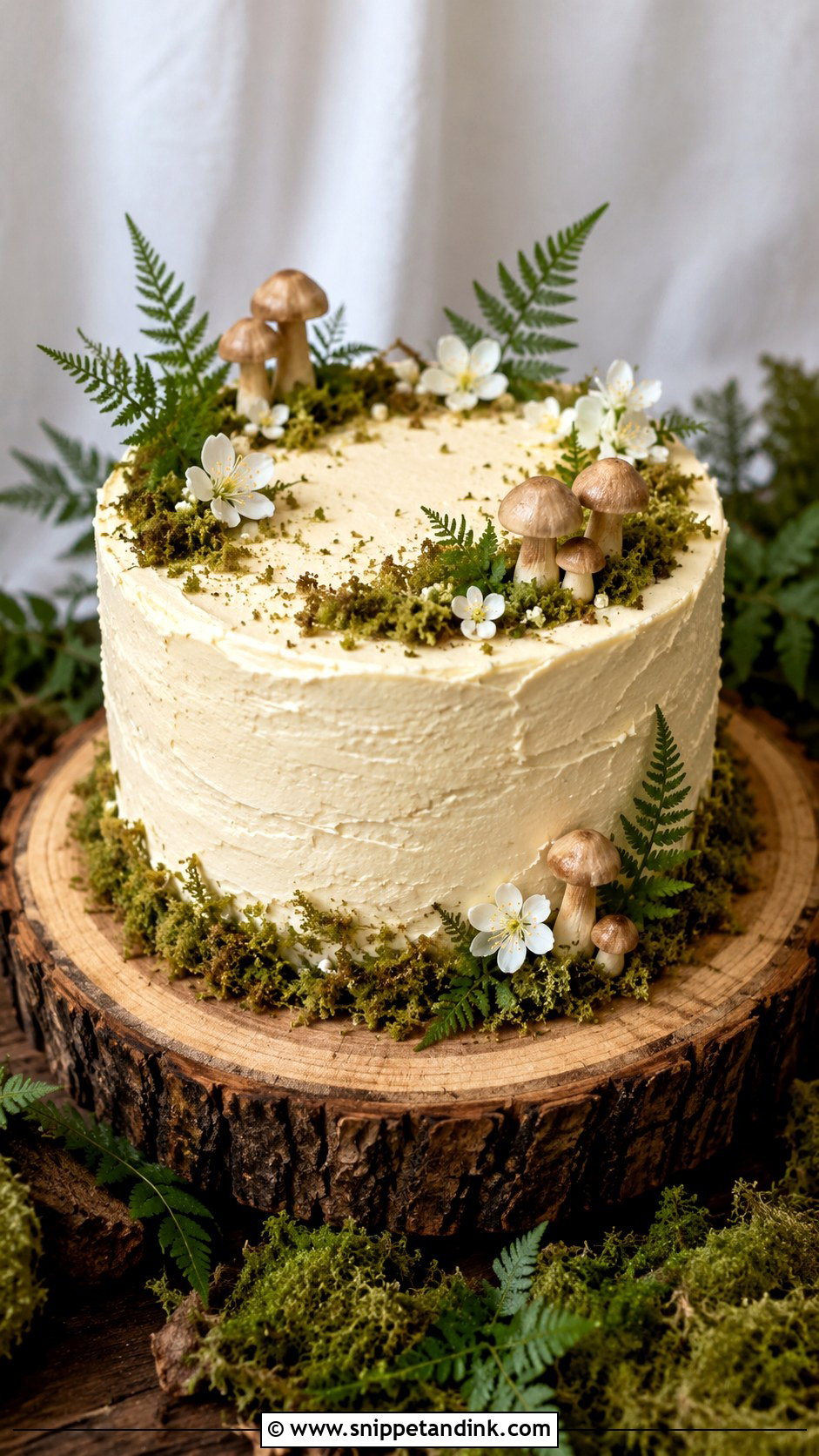 Moss Forest Wedding Cake - Snippet and Ink - 20 Simple Forest Wedding Cake Ideas