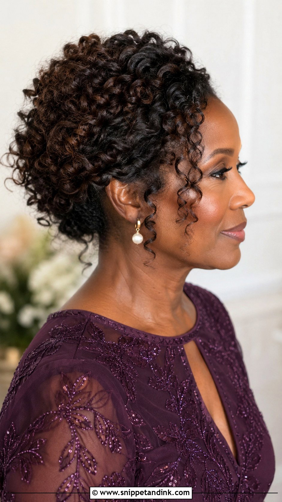 Mother Of Bride Curly Updo - Snippet and Ink - 15 Mother of Bride Hairstyles Medium Length Over 50