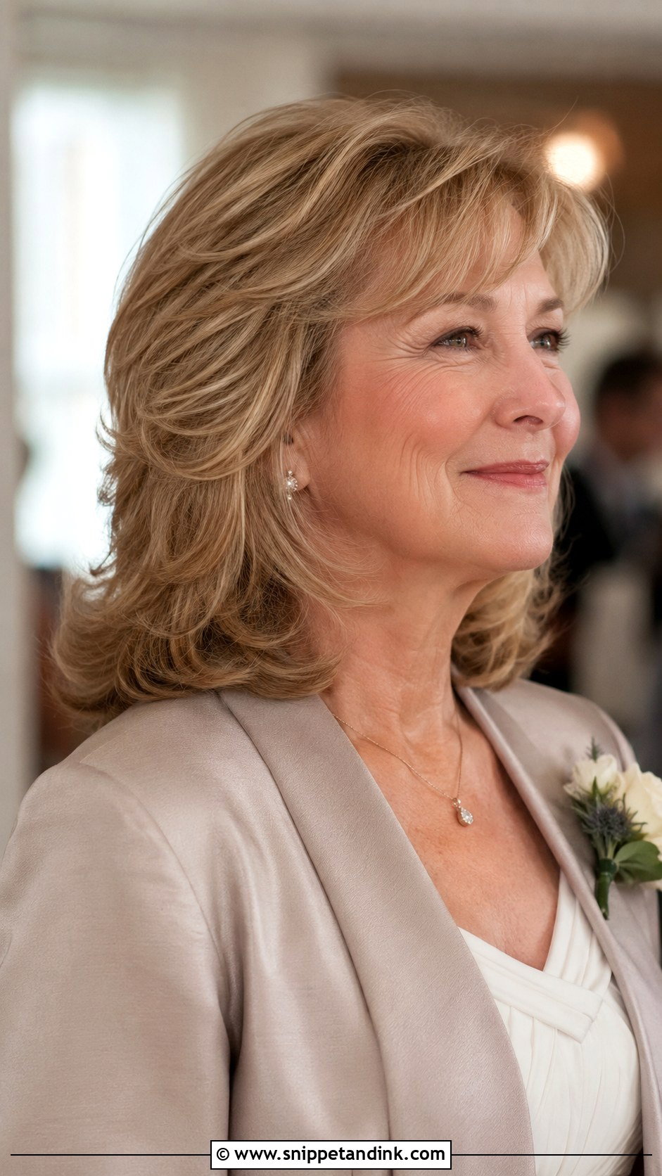 Mother Of Bride Feathered Layers - Snippet and Ink - 15 Mother of Bride Hairstyles Medium Length Over 50