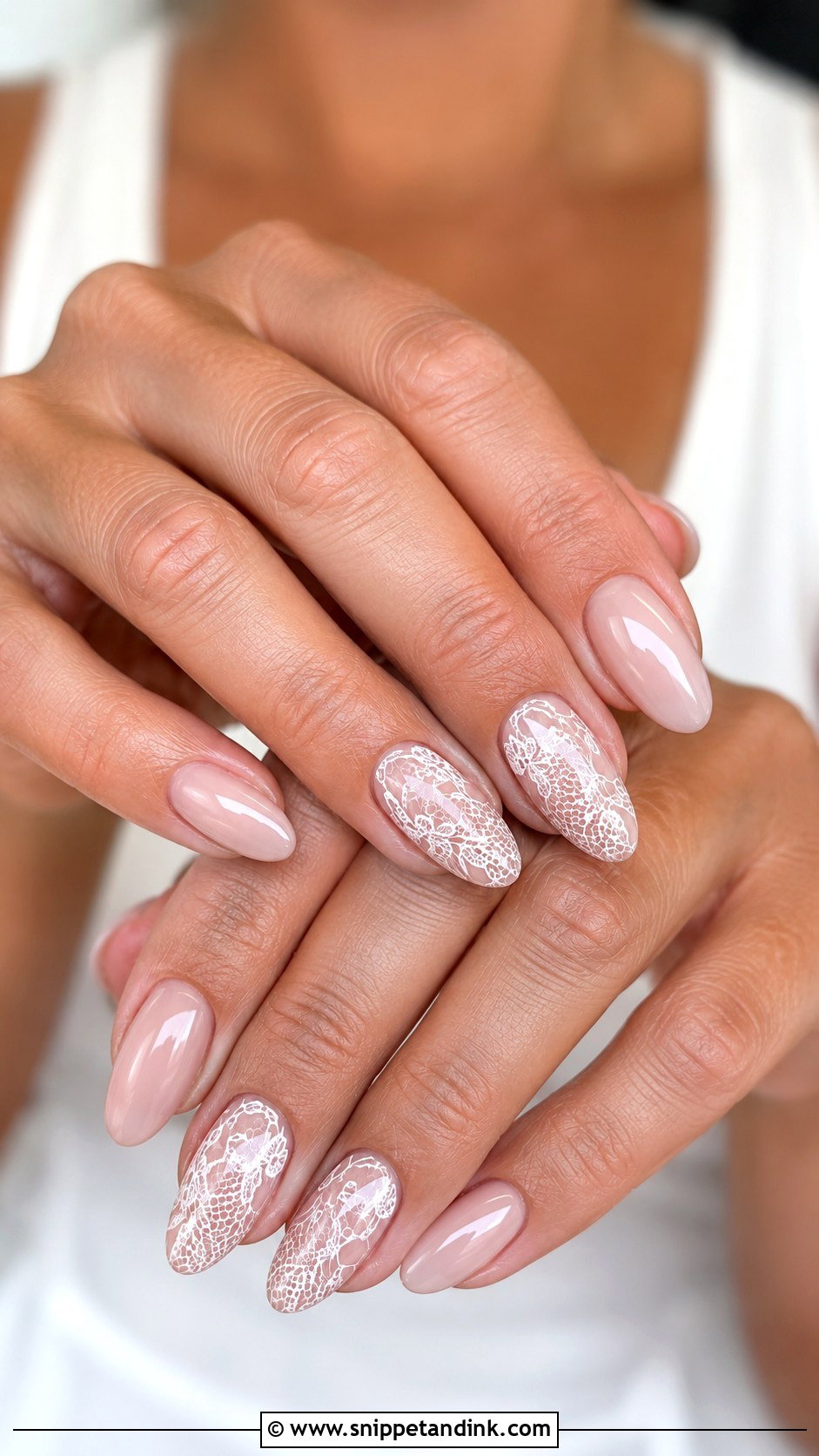 Mother Of Bride Lace Nails - Snippet and Ink - 20 Wedding Nails Mother of Bride