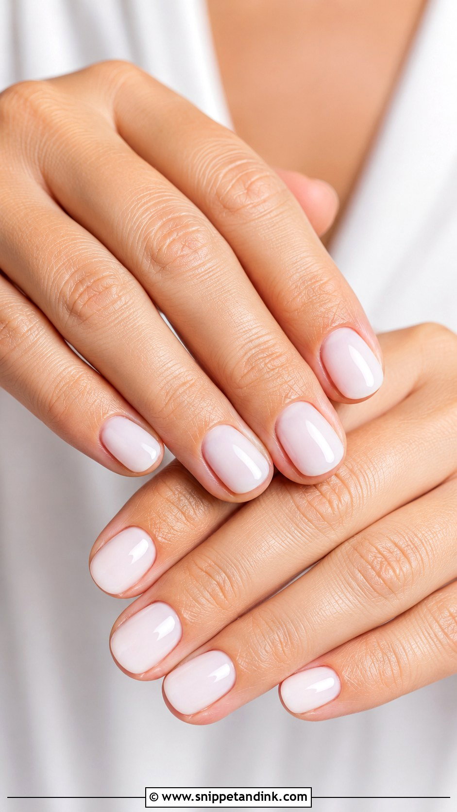 Mother Of Bride Milky White Nails - Snippet and Ink - 20 Wedding Nails Mother of Bride