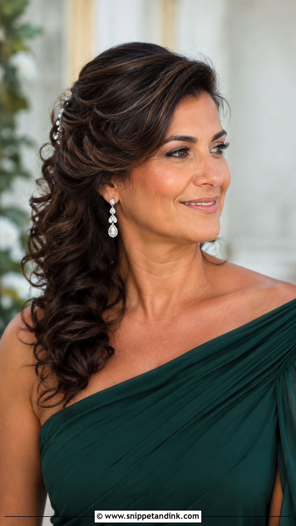 Mother Of Bride Side Swept Curls - Snippet and Ink - 15 Mother of Bride Hairstyles Medium Length Over 50