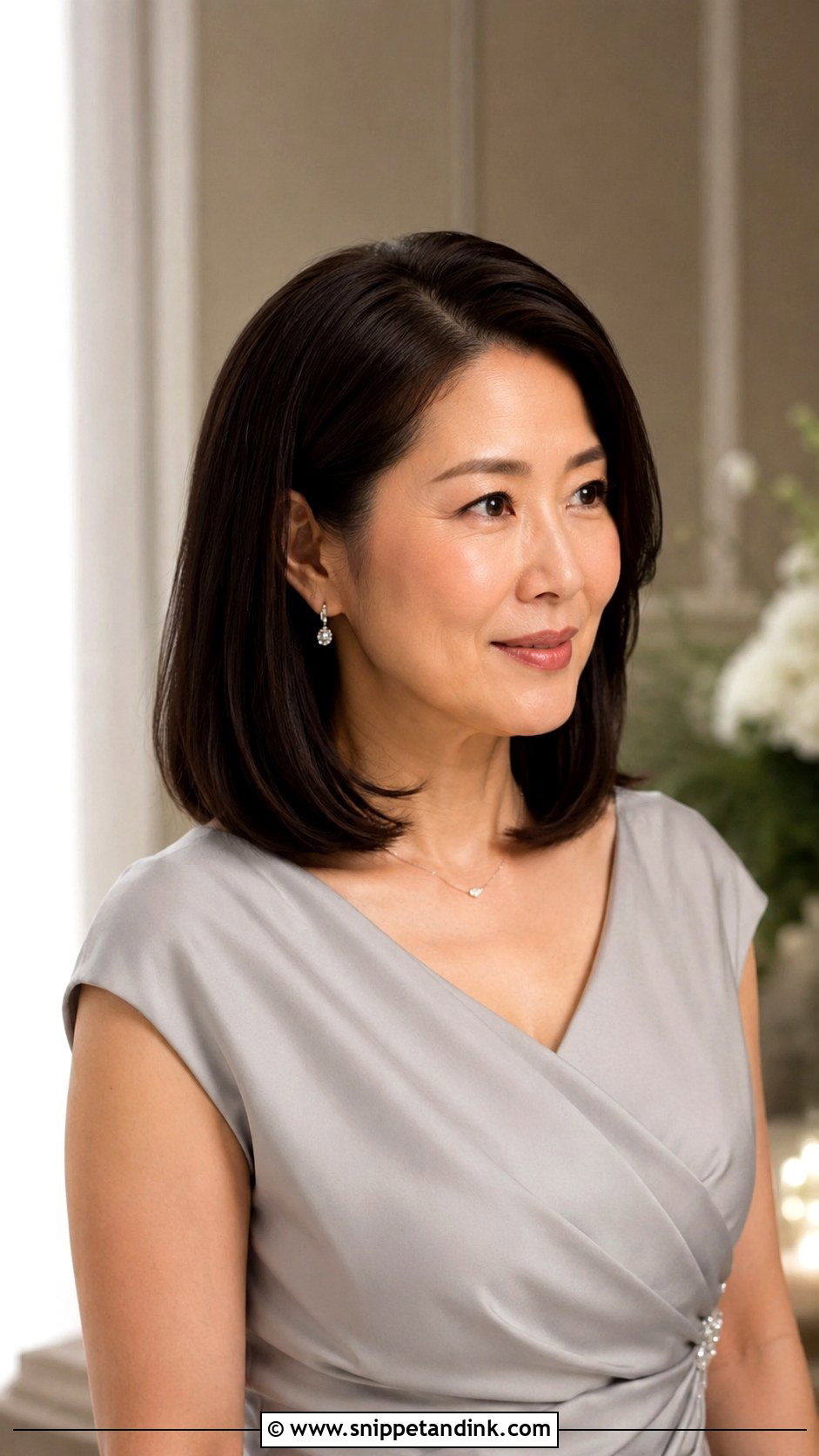 Mother Of Bride Sleek Lob - Snippet and Ink - 15 Mother of Bride Hairstyles Medium Length Over 50