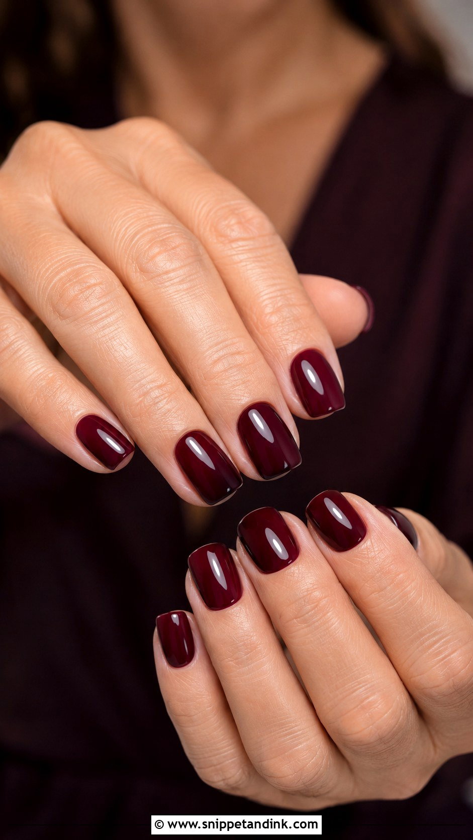 Mother Of Groom Burgundy Nails - Snippet and Ink - 20 Wedding Nails for Mother of Groom
