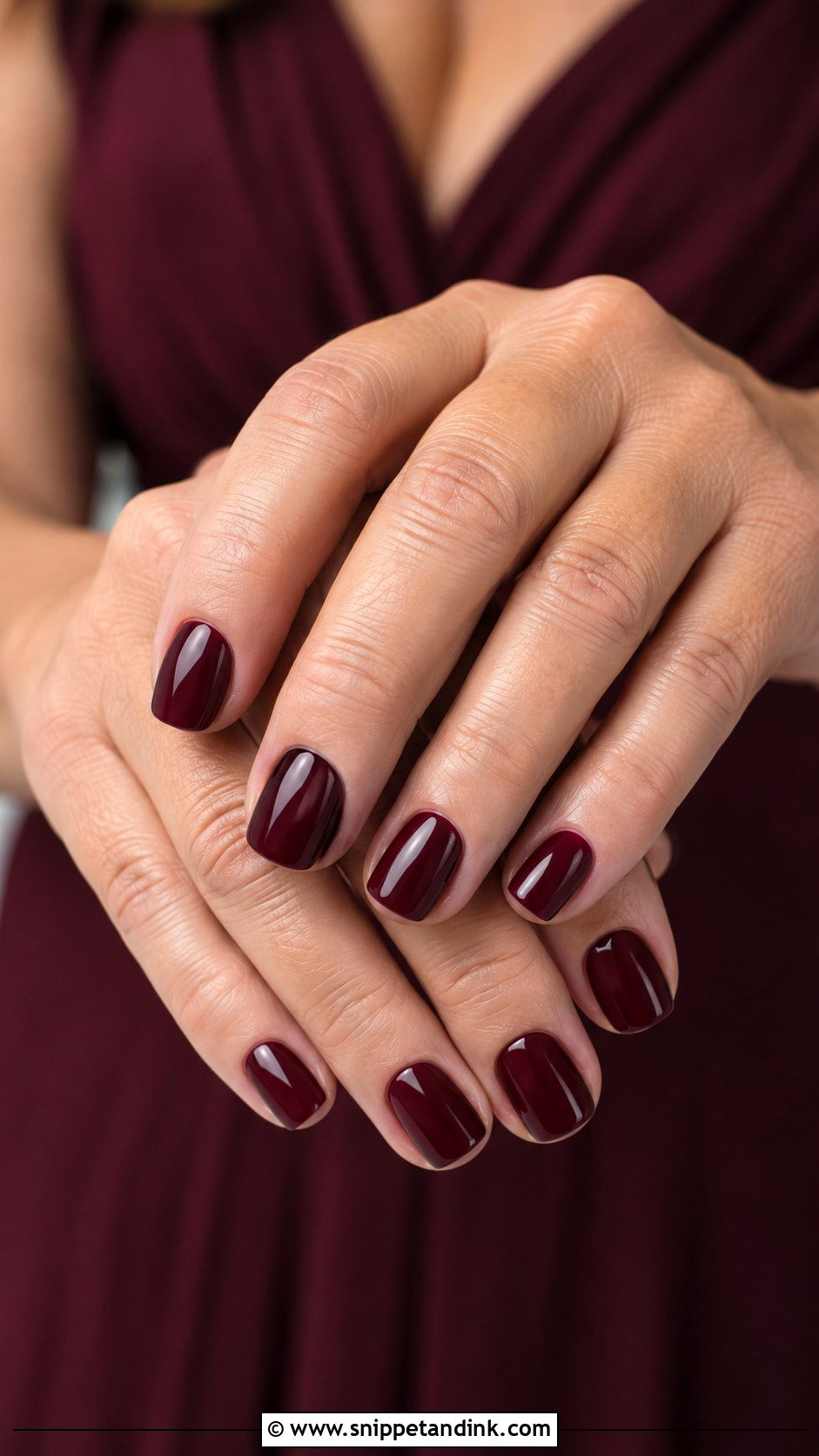 Mother Of Groom Burgundy Nails - Snippet and Ink - 20 Mother of Groom Nails