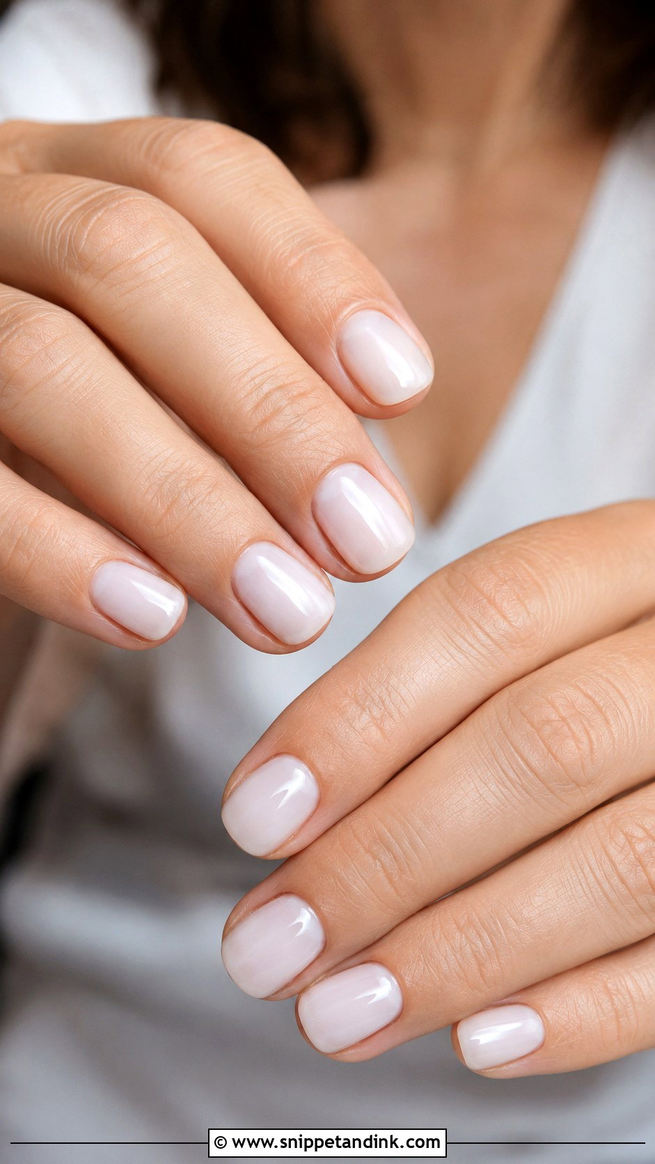 Mother Of Groom Milky White Nails - Snippet and Ink - 20 Mother of Groom Nails