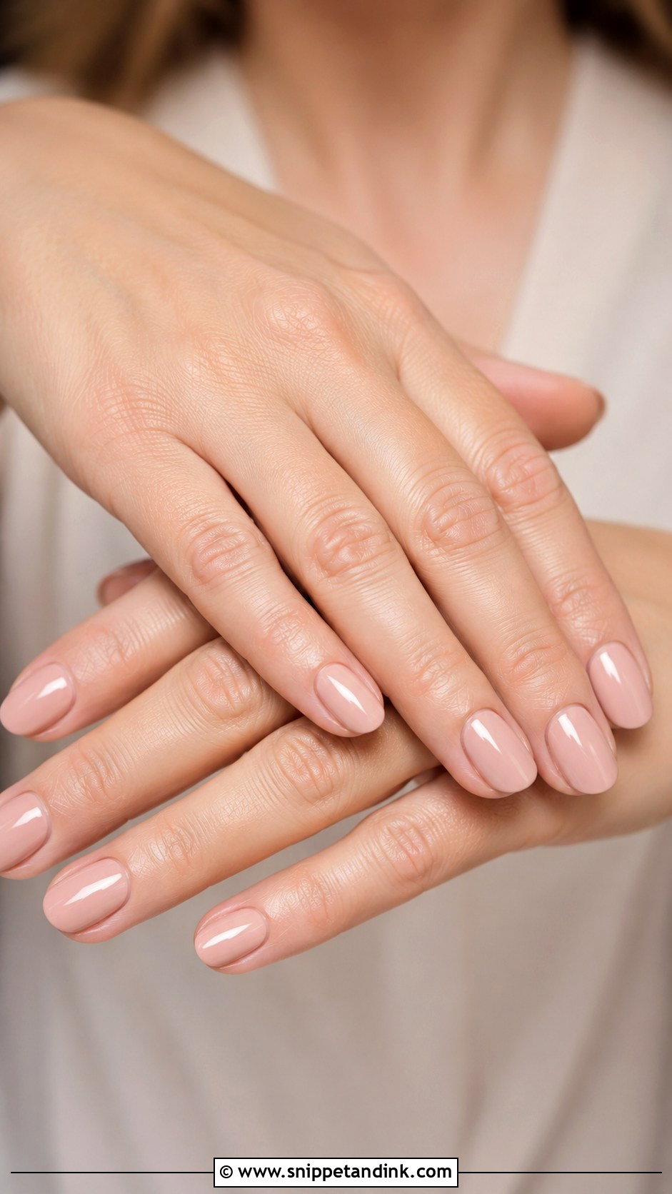 Mother Of Groom Oval Nude Nails - Snippet and Ink - 20 Wedding Nails for Mother of Groom