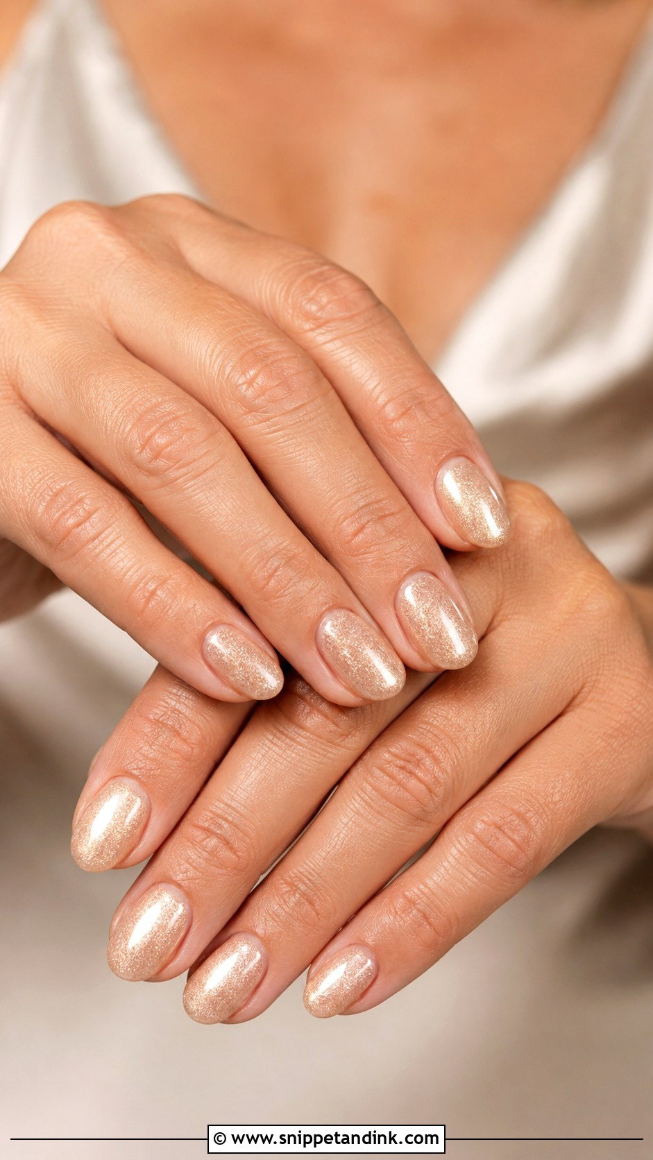 Mother Of Groom Sheer Beige Nails - Snippet and Ink - 20 Wedding Nails for Mother of Groom