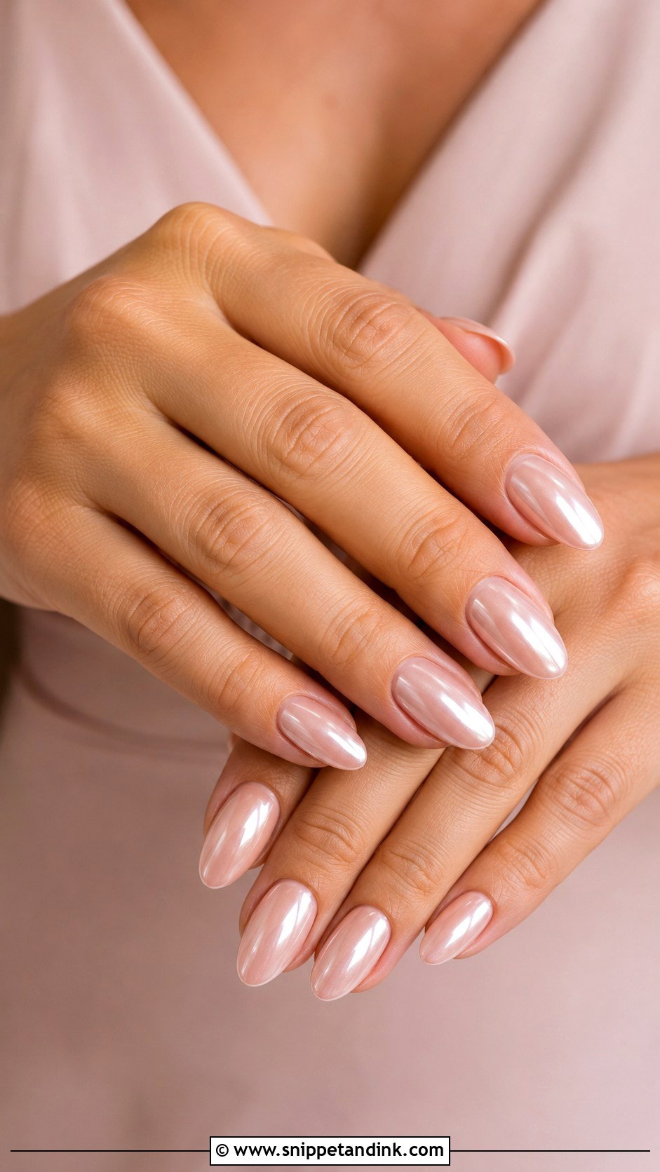 Mother Of The Bride Blush Chrome Nails - Snippet and Ink - 20 Mother of the Bride Nails Ideas Mom