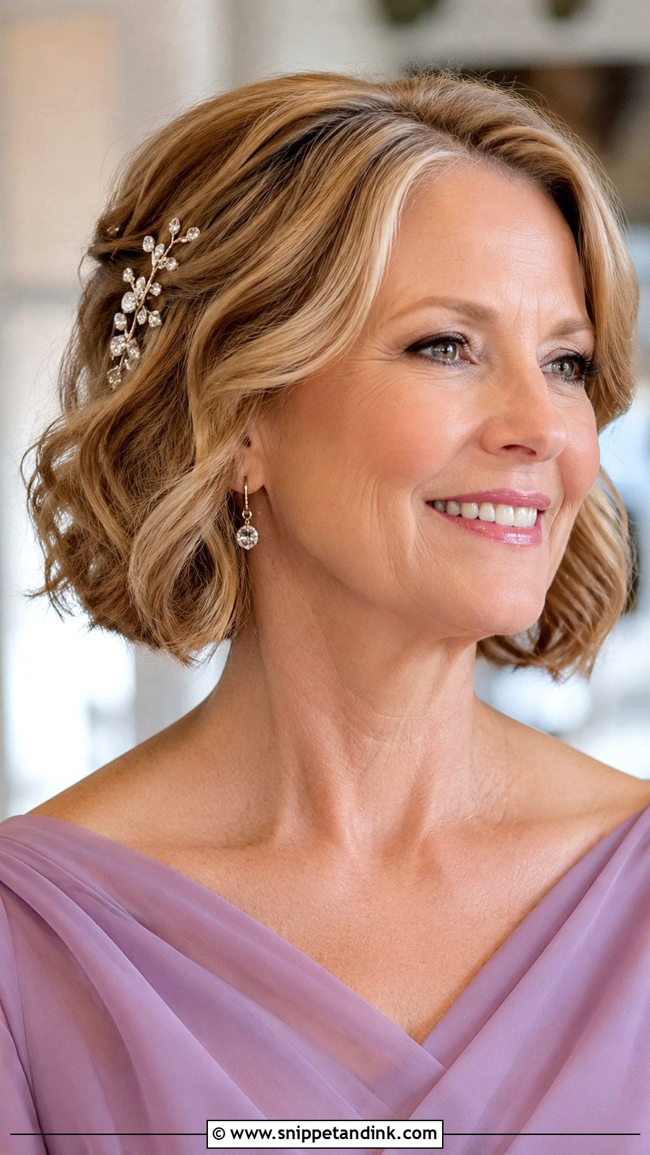 Mother Of The Bride Bob With Waves - Snippet and Ink - 15 Hairstyles for Mom of the Bride