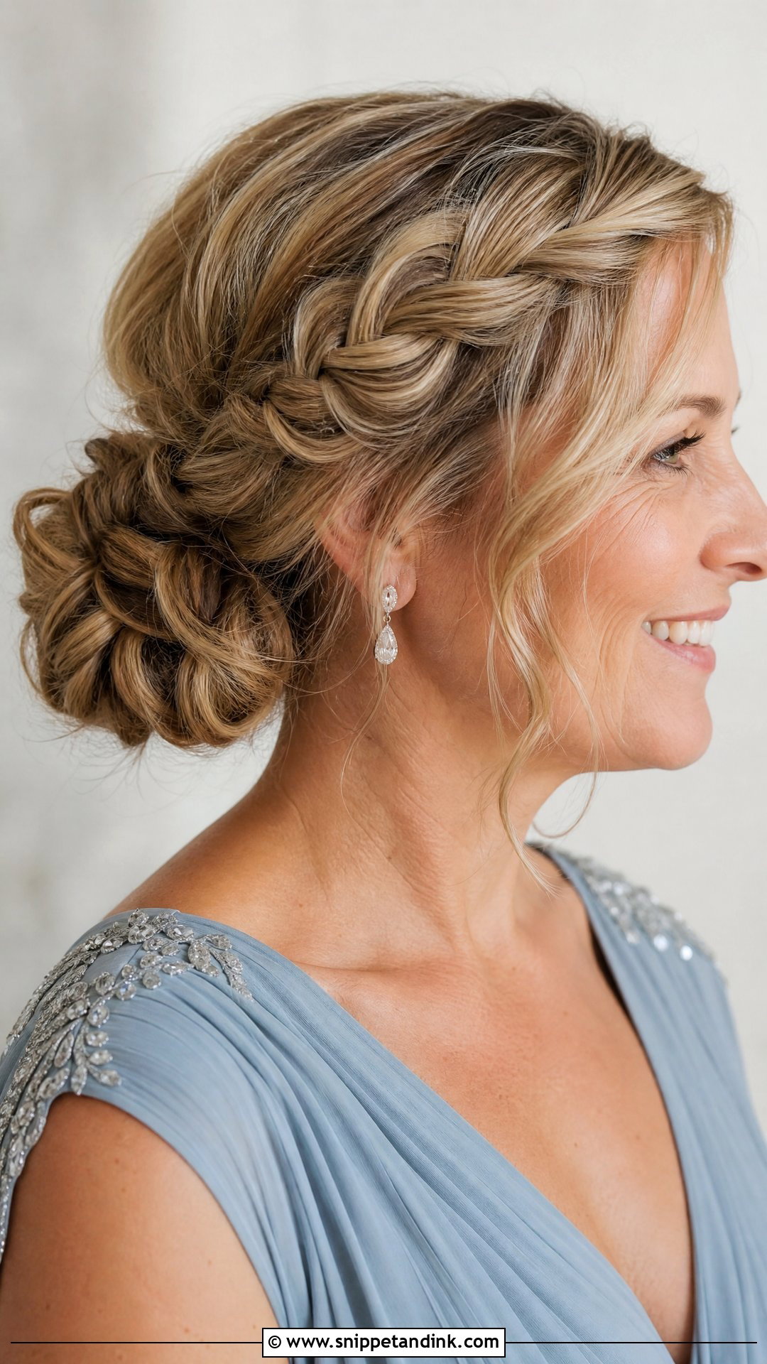 Mother Of The Bride Braided Bun - Snippet and Ink - 20 Updos for Mother of the Bride