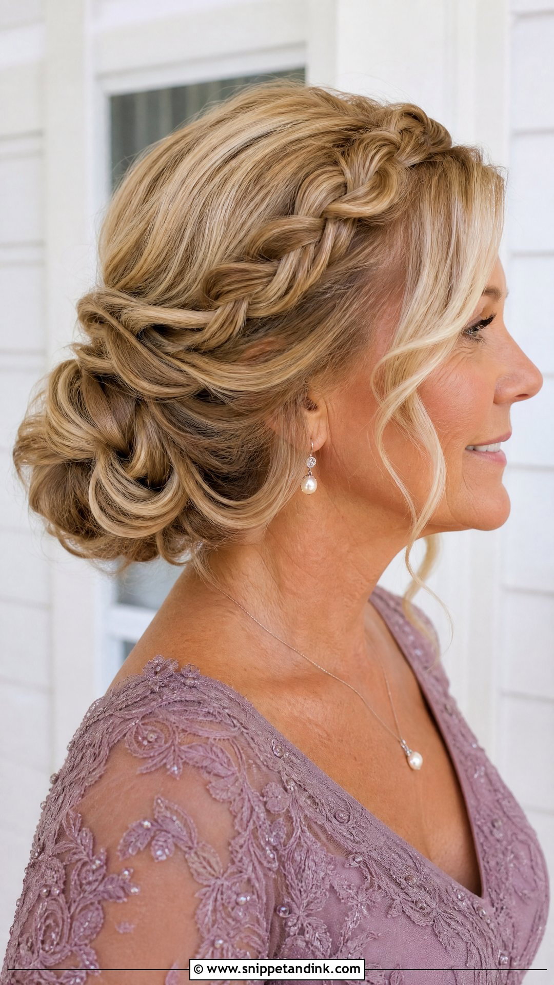 Mother Of The Bride Braided Updo - Snippet and Ink - 15 Bridal Mom Hairstyles