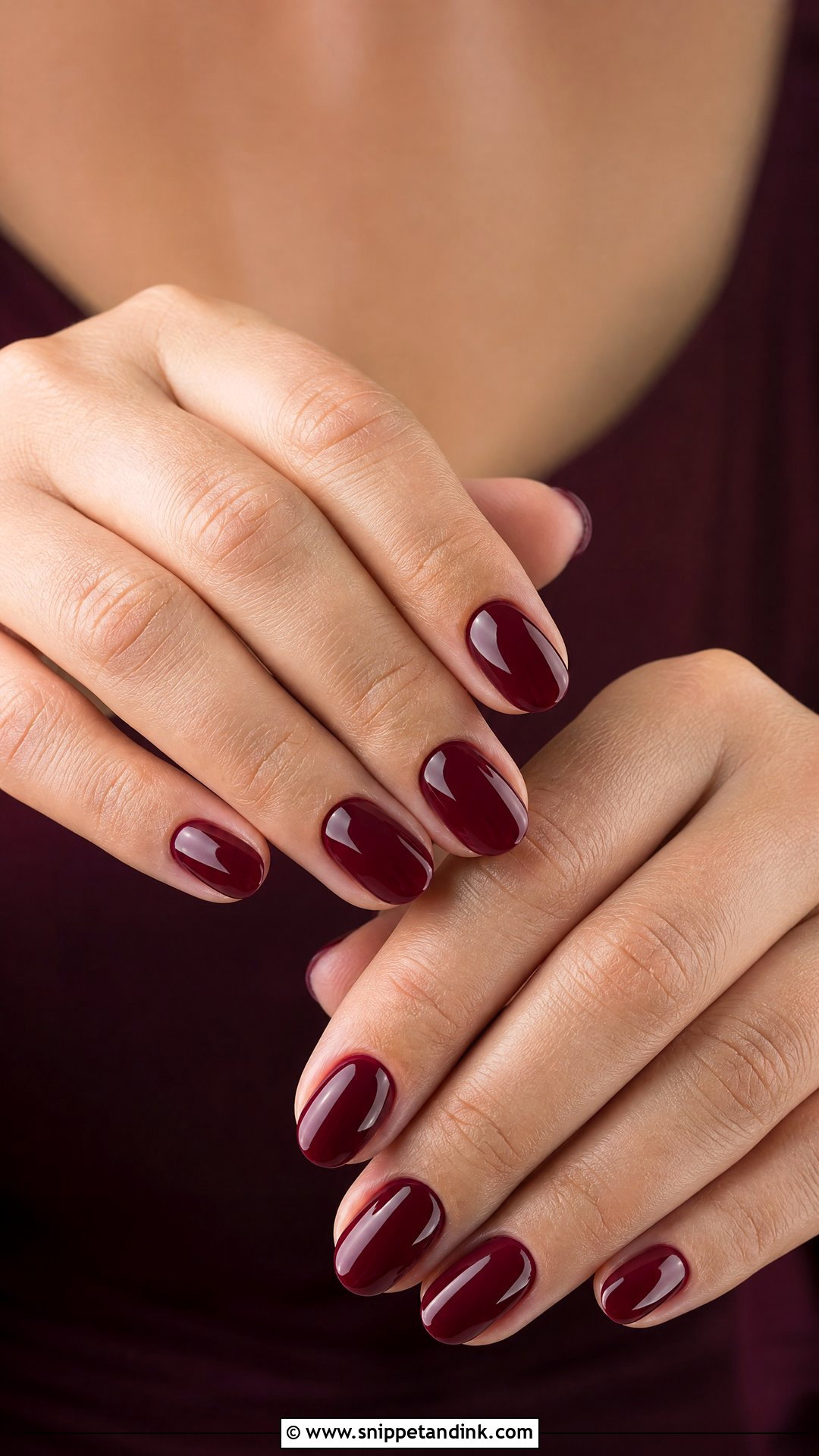 Mother Of The Bride Burgundy Nails - Snippet and Ink - 25 Mother of the Bride Nails