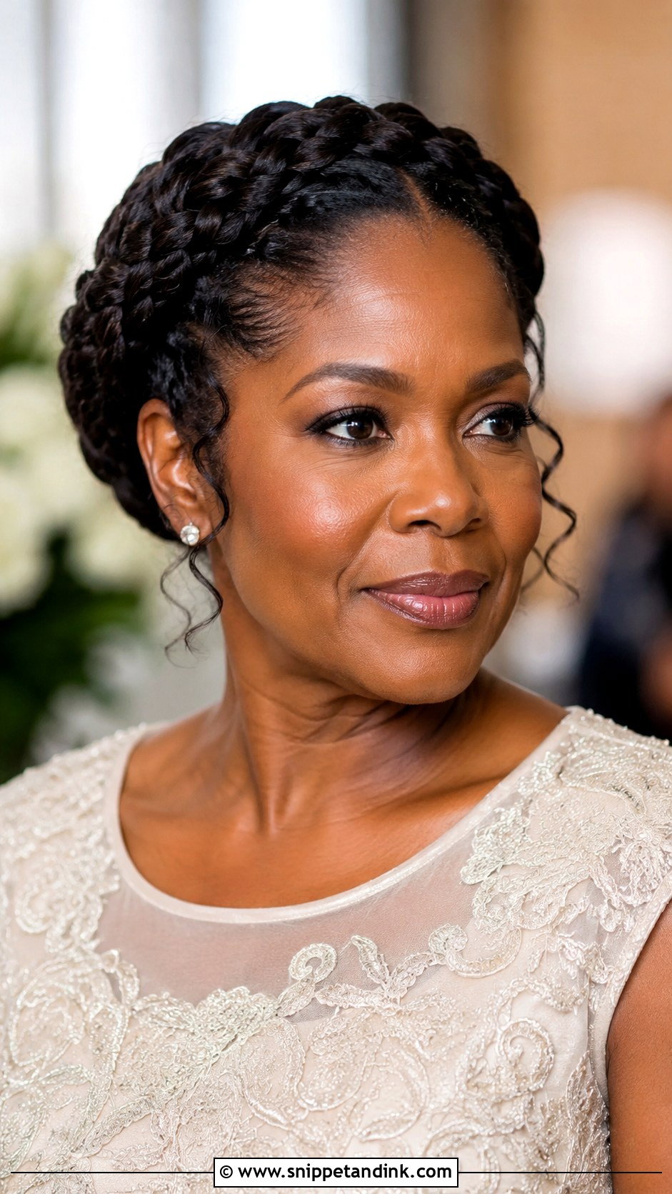 Mother Of The Bride Crown Braid - Snippet and Ink - 15 Mother of the Bride Hair Black Women Ideas