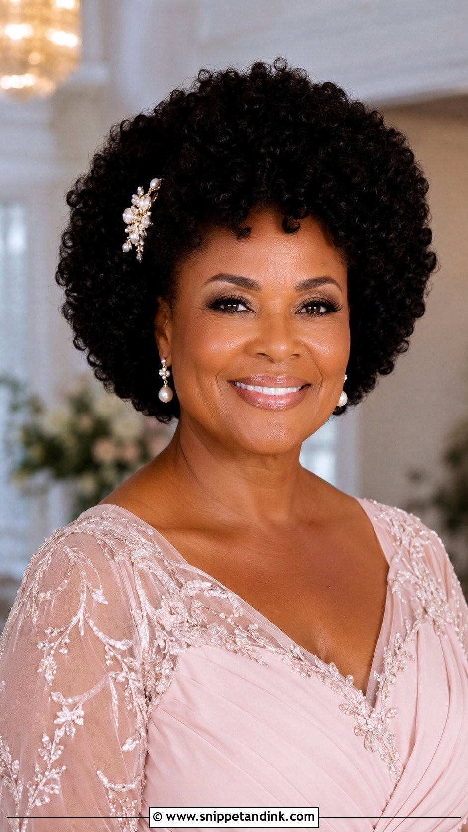 Mother Of The Bride Curly Afro - Snippet and Ink - 15 Mother of the Bride Hair Black Women Ideas