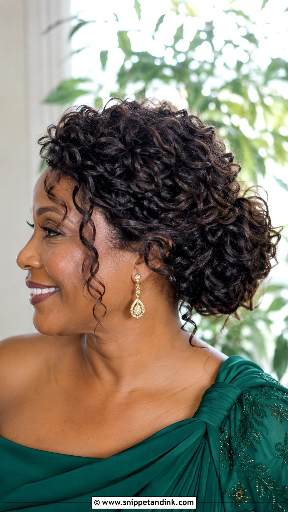 Mother Of The Bride Curly Updo - Snippet and Ink - 15 Hairstyles for Mom of the Bride