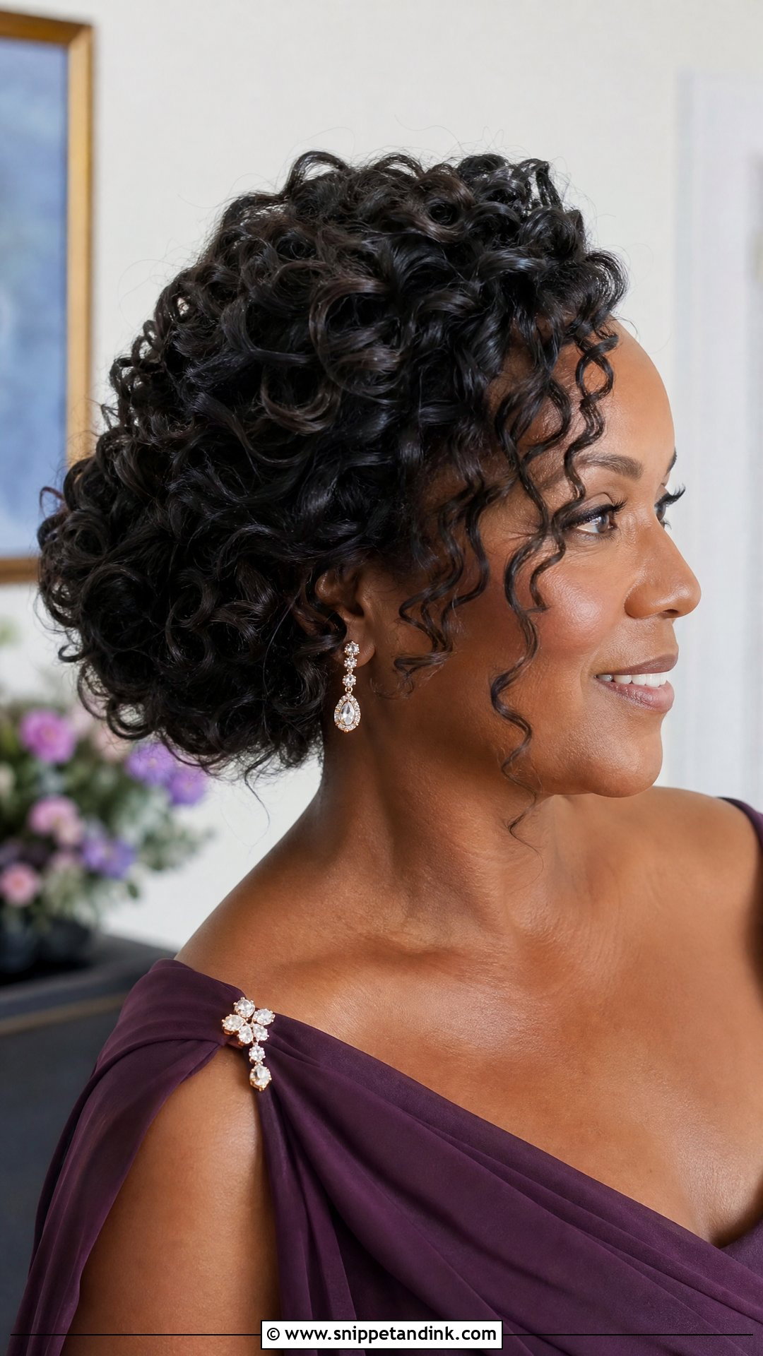 Mother Of The Bride Curly Updo - Snippet and Ink - 20 Mother of the Bride Hairstyles
