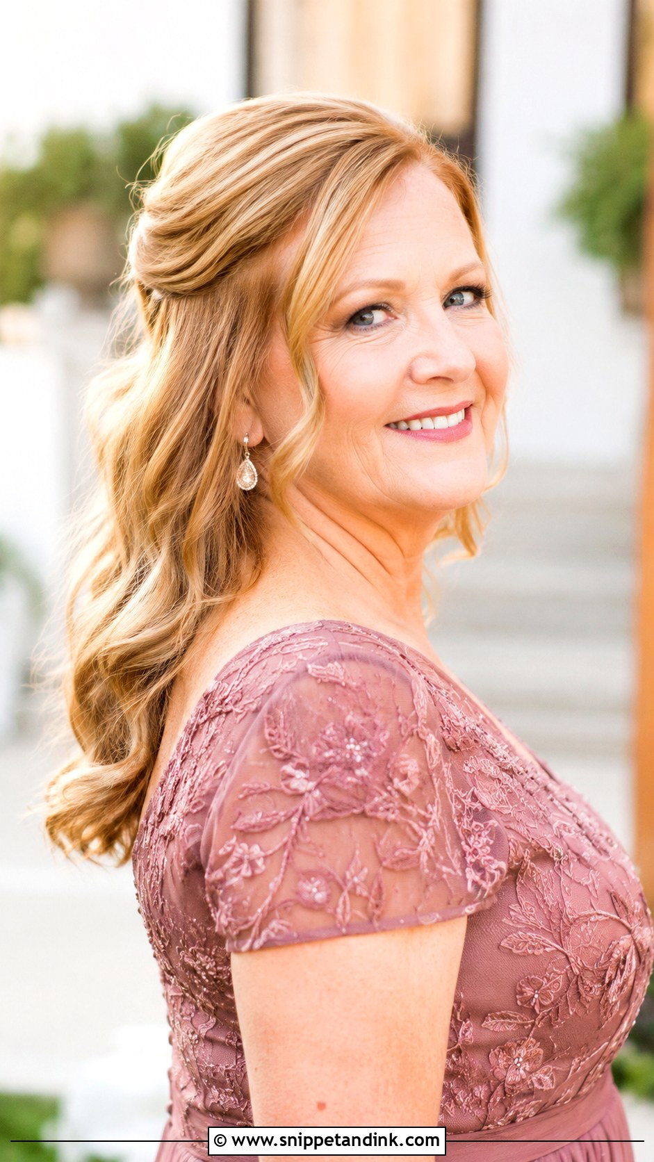 Mother Of The Bride Down Hair For Outdoor Wedding - Snippet and Ink - 15 Mother of the Bride Hairstyles Down