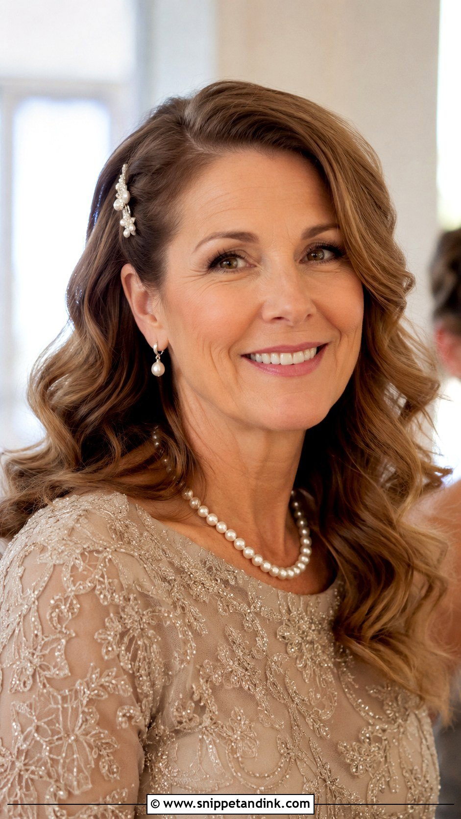 Mother Of The Bride Down Hair With Hair Clip - Snippet and Ink - 15 Mother of the Bride Hairstyles Down
