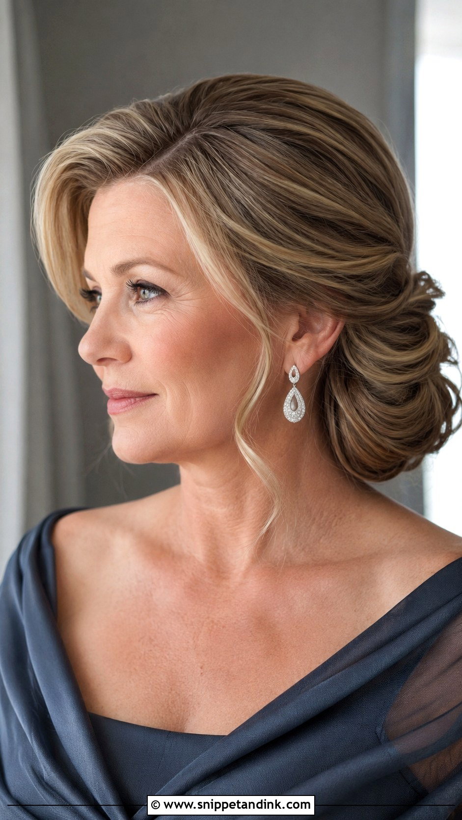 Mother Of The Bride Down Hairstyle With Side Part - Snippet and Ink - 15 Mother of Bride Hairstyles Down