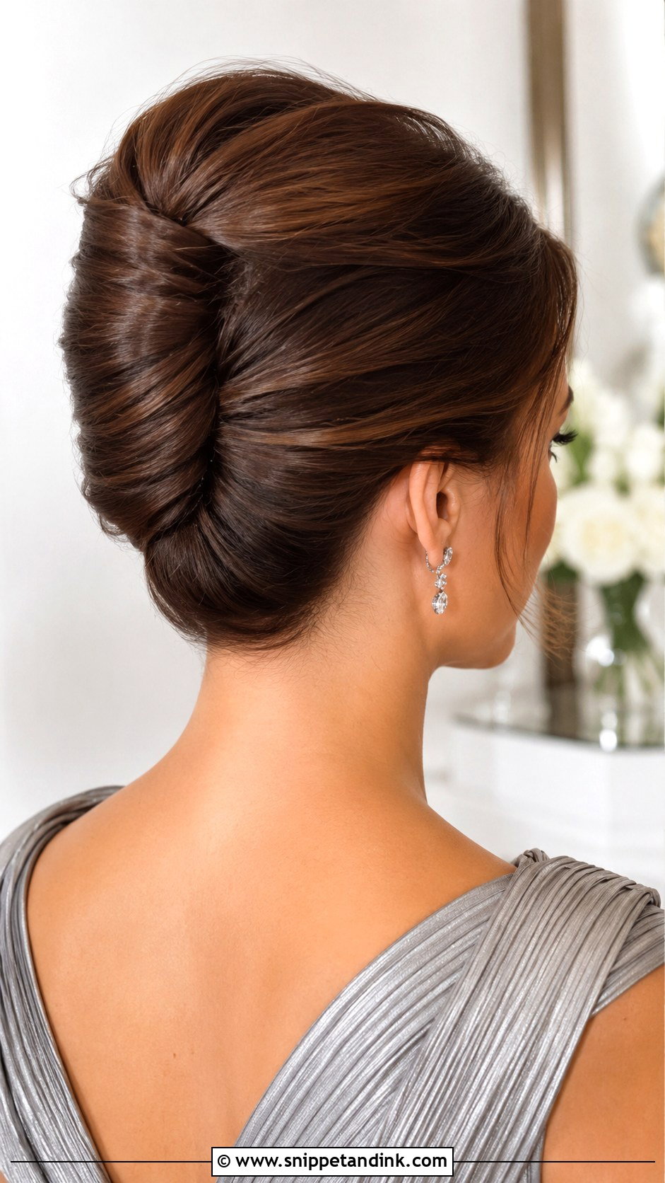 Mother Of The Bride French Twist - Snippet and Ink - 15 Mother of the Bride Long Hair Mom Wedding Hairstyles