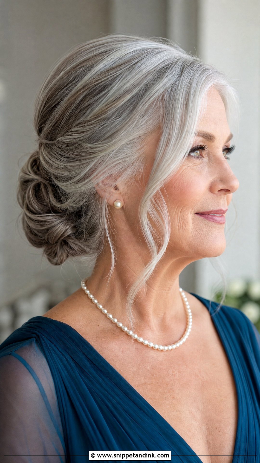 Mother Of The Bride Gray Hair Updo - Snippet and Ink - 15 Bridal Mom Hairstyles
