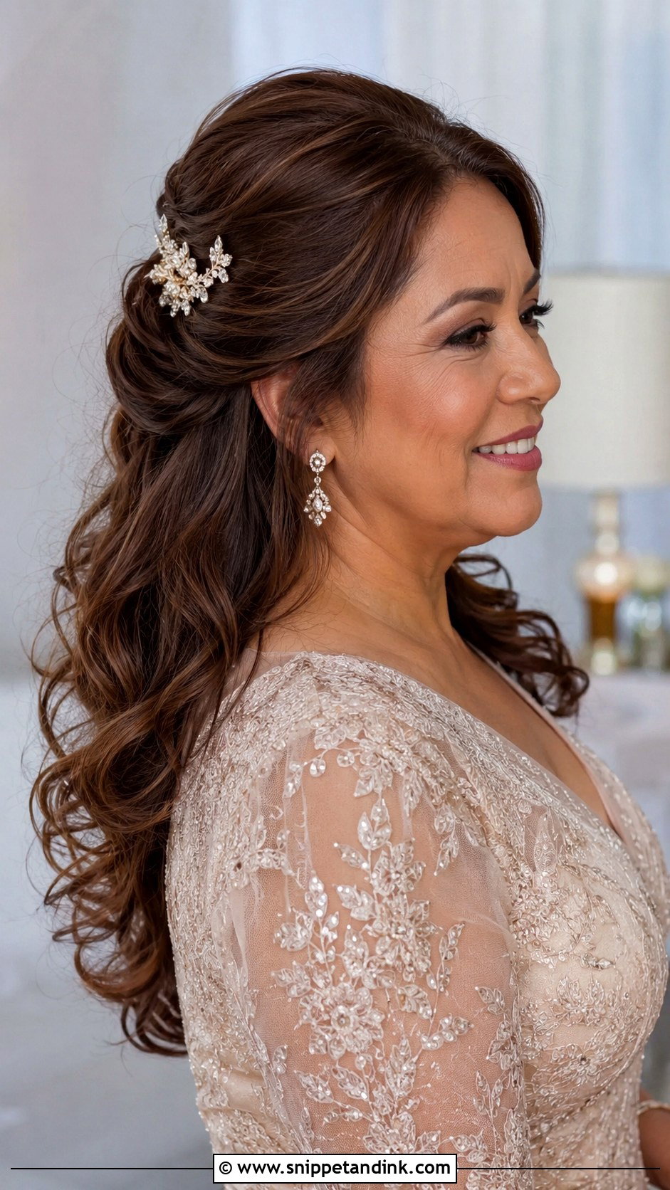Mother Of The Bride Half Updo - Snippet and Ink - 15 Updo Hairstyles for Mother of the Bride