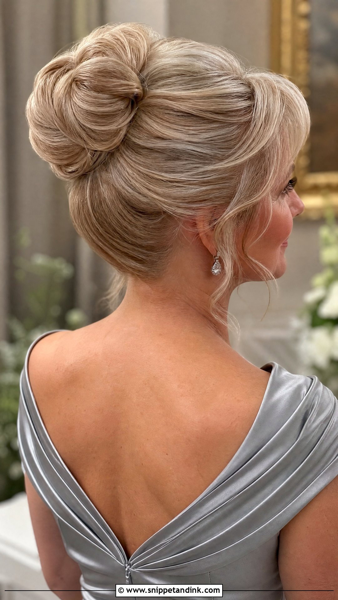Mother Of The Bride High Bun - Snippet and Ink - 20 Updos for Mother of the Bride