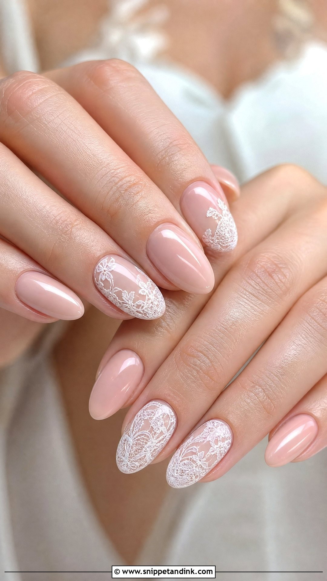 Mother Of The Bride Lace Nails - Snippet and Ink - 25 Mother of the Bride Nails