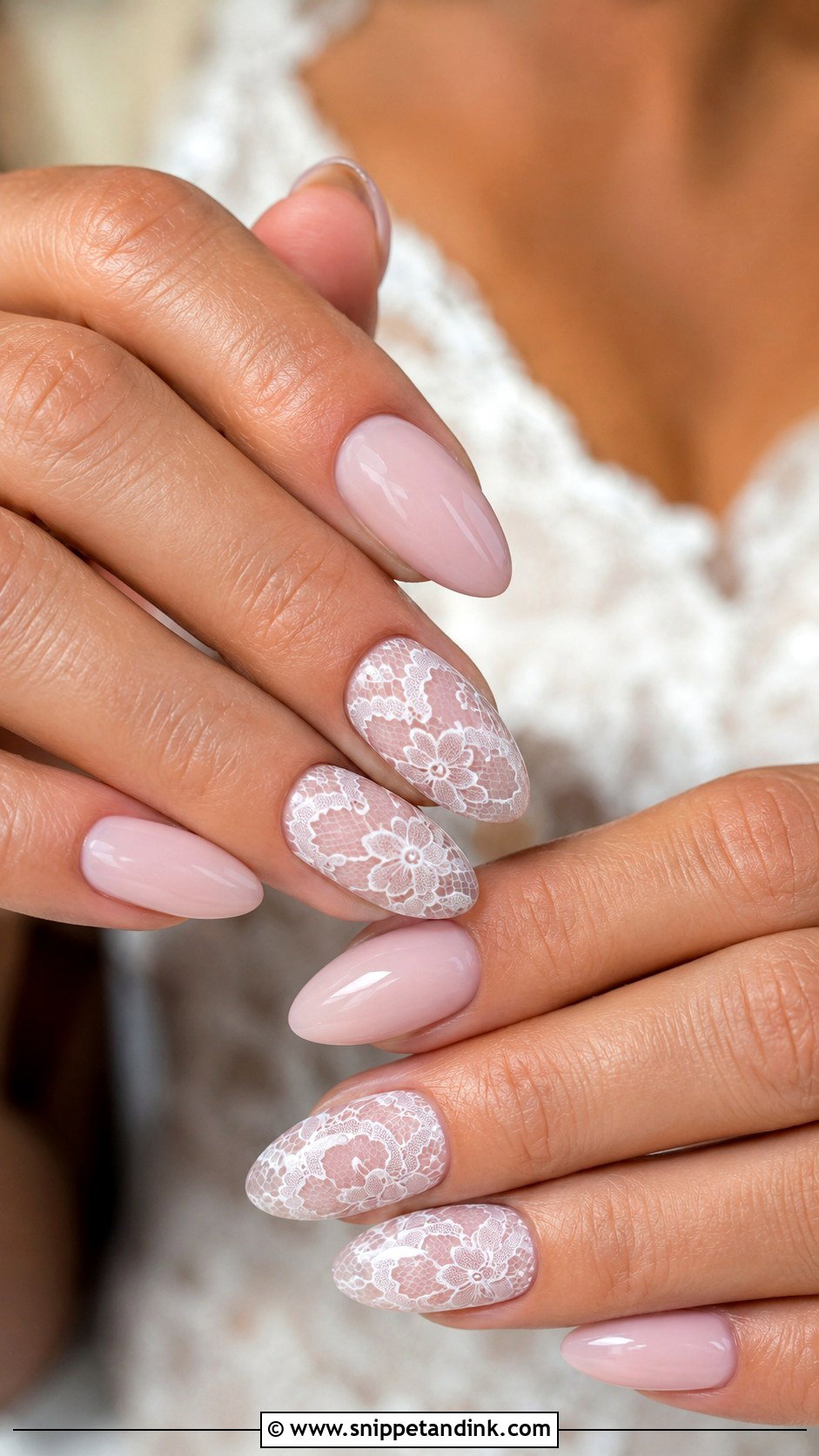 Mother Of The Bride Lace Nails - Snippet and Ink - 20 Mother of the Bride Nails Ideas Mom