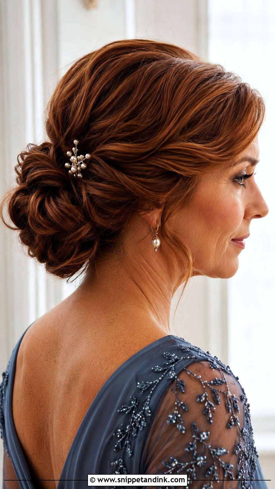 Mother Of The Bride Long Chignon - Snippet and Ink - 15 Mother of the Bride Long Hair Hairstyles