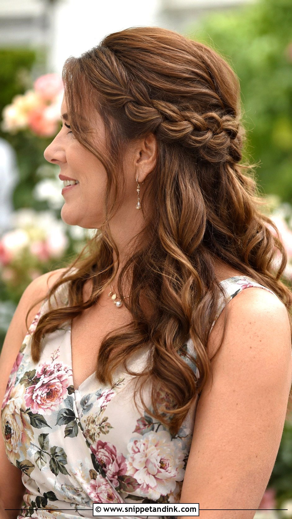 Mother Of The Bride Long Hair Braided Half Up - Snippet and Ink - 15 Mother of the Bride Long Hair Ideas