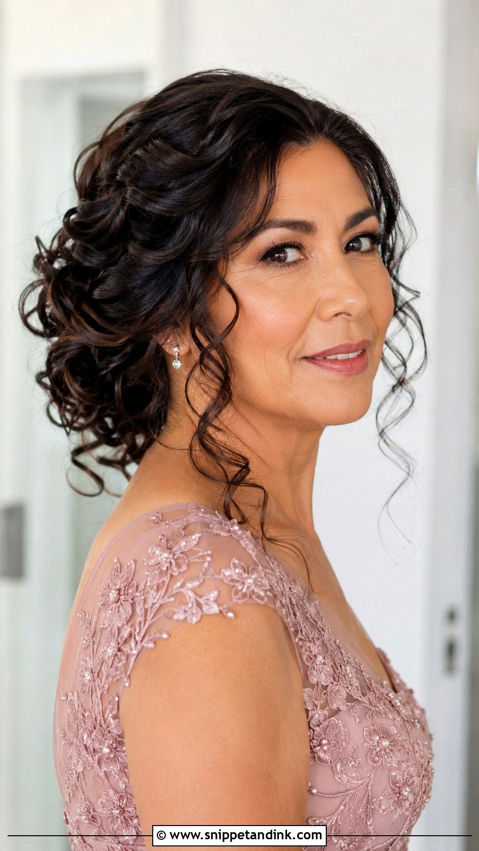 Mother Of The Bride Long Hair Curly Updo - Snippet and Ink - 15 Mother of the Bride Long Hair Ideas