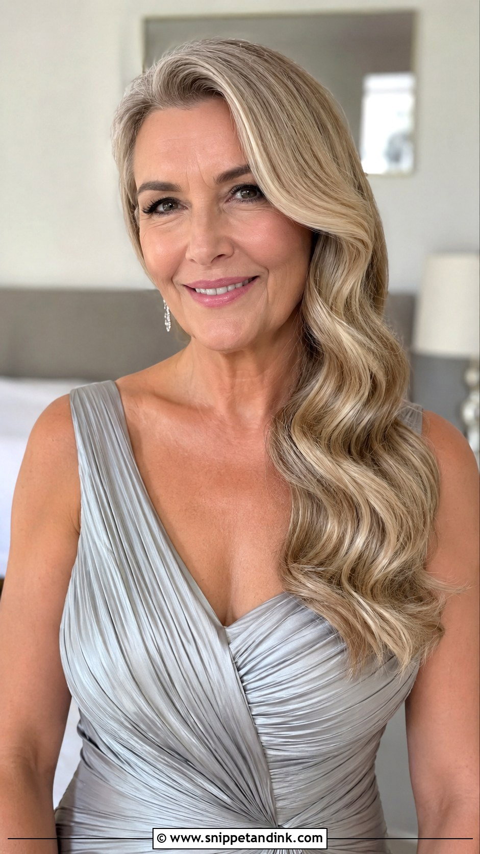 Mother Of The Bride Long Hair Hollywood Waves - Snippet and Ink - 15 Mother of the Bride Long Hair Ideas