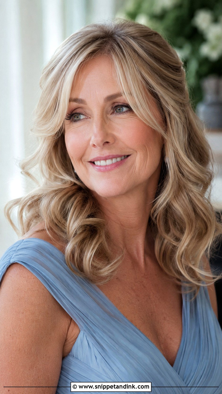 Mother Of The Bride Long Soft Waves With Face Framing - Snippet and Ink - 15 Mother of the Bride Long Hair Hairstyles