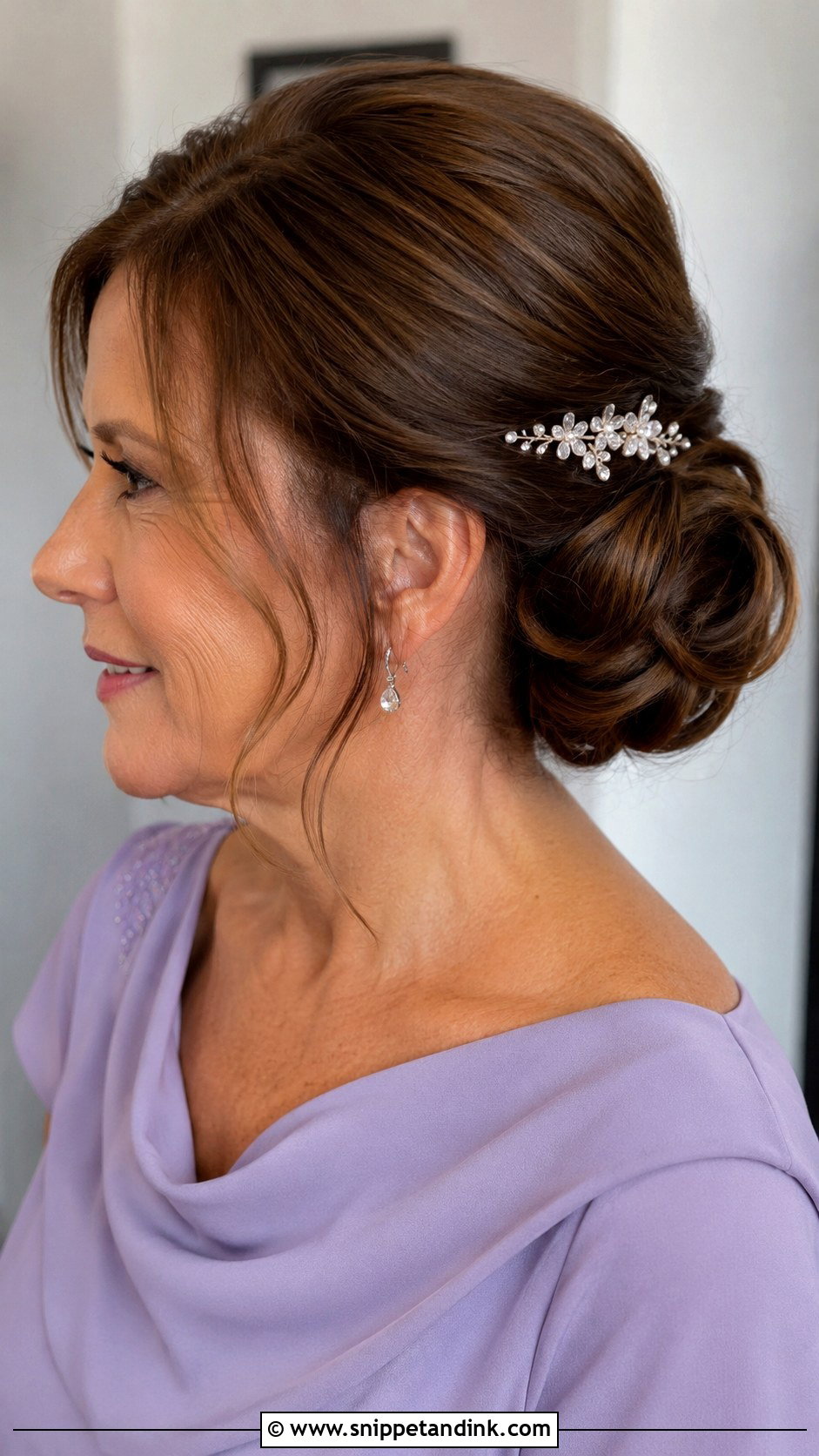 Mother Of The Bride Low Bun - Snippet and Ink - 15 Hair Mother of the Bride Ideas